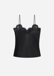 Lace Camisole in Silk - Black - CO Collections
